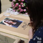 24.02.2023. Kielce. Aktorka Anna Dymna w Zespole Państwowych Szkół Plastycznych im. J. Szermentowskiego / Fot. Wiktor Taszłow – Radio Kielce