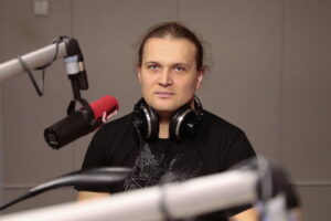 24.02.2023. Radio Kielce. Debata Sportowa. Na zdjęciu: Maciej Urban - CK Sport / Fot. Wiktor Taszłow - Radio Kielce