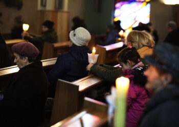 02.02.2023 Kielce. Kościół Chrystusa Króla. Matki Boskiej Gromnicznej / Fot. Jarosław Kubalski - Radio Kielce