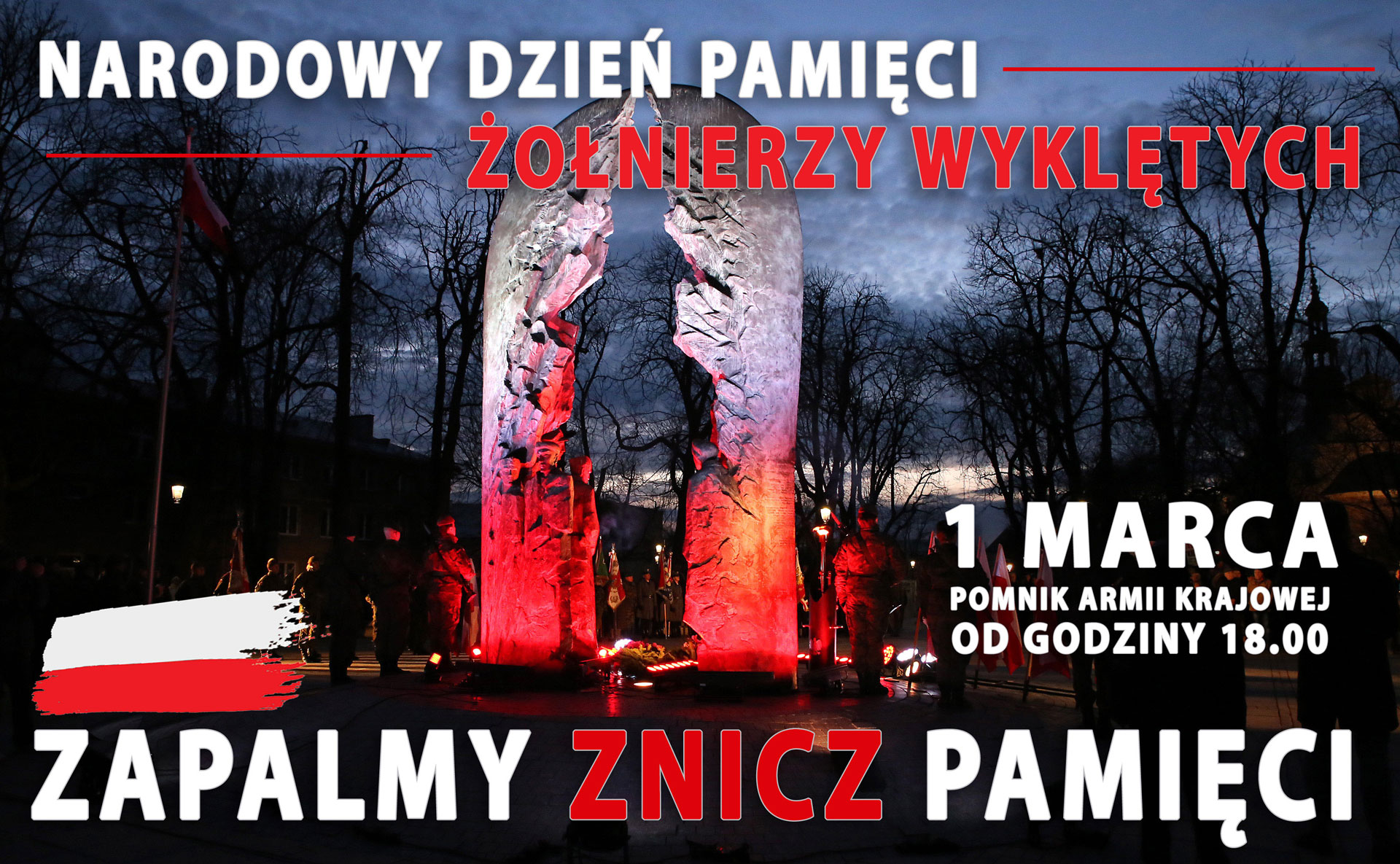 Narodowy Dzień Pamięci Żołnierzy Wyklętych - zapalmy znicz pamięci