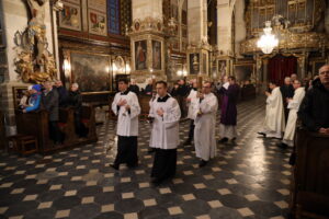 22.02.2023. Sandomierz. Msza w katerze pod przewodnictwem biskupa Krzysztofa Nitkiewicza. / Fot. ks. Grzegorz Słodkowski - Rzecznik Diecezji Sandomierskiej