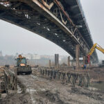 Sandomierz. Budowa mostu nad Wisłą / źródło: GDDKiA