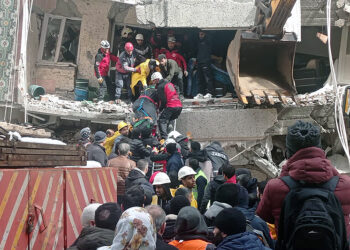 6.02.2023. Turcja. Trzęsienie ziemi / Fot. PAP/EPA - DENIZ TEKIN