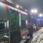05.03.2023. Przełom. Pożar domu jednorodzinnego / źródło: KM PSP Kielce