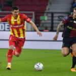 18.03.2022. Szczecin. Mecz 25. kolejki PKO Ekstraklasy: Pogoń Szczecin - Korona Kielce / Fot. Marcin Bielecki - PAP