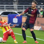 18.03.2022. Szczecin. Mecz 25. kolejki PKO Ekstraklasy: Pogoń Szczecin - Korona Kielce / Fot. Marcin Bielecki - PAP