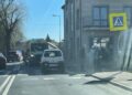 29.03.2023. Końskie. Potrącenie na przejściu dla pieszych / Fot. Magdalena Galas-Klusek - Radio Kielce