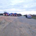 23.03.2023. Okalina. Miejsce eksplozji niewybuchu / Fot. KPP Opatów