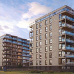 Wizualizacja wielorodzinnego budynku mieszkalnego z usługami i garażem podziemnym przy ul. Zbożowej w Kielcach / źródło: TRUST INVESTMENT S.A.