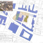 Lokalizacja planowanego budynku mieszkalnego wielorodzinnego z usługami i garażem podziemnym / źródło: Studio Architektury Paweł Dziwiński