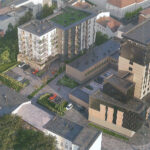 Budowa budynku mieszkalnego wielorodzinnego z usługami i garażem podziemnym. Wizualizacja / źródło: Studio Architektury Paweł Dziwiński