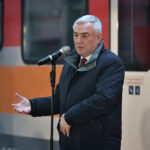 29.03.2023. Skarżysko-Kamienna. Otwarcie Centrum Utrzymania Taboru spółki Polregio. Na zdjęciu: Andrzej Bętkowski - marszałek województwa świętokrzyskiego / źródło: PAP / Polregio