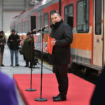 29.03.2023. Skarżysko-Kamienna. Otwarcie Centrum Utrzymania Taboru spółki Polregio. Na zdjęciu: Artur Martyniuk - prezes zarządu Polregio / źródło: PAP / Polregio