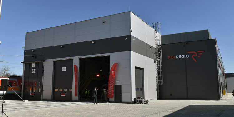 29.03.2023. Skarżysko-Kamienna. Otwarcie Centrum Utrzymania Taboru spółki Polregio / źródło: PAP / Polregio