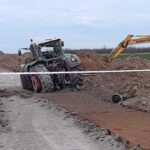 23.03.2023. Okalina. Eksplozja niewybuchu / Fot. KPP Opatów