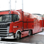 08.03.2023. Warszawa. Prezentacja mobilnych laboratoriów dla Państwowej Straży Pożarnej na parkingu MSWiA w Warszawie / Fot. PAP - Rafał Guz