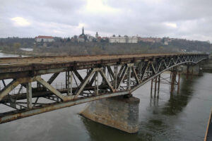 Sandomierz. Remont mostu nad Wisłą / źródło: GDDKiA