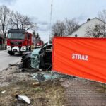 15.03.2023. Lipowe Pole Plebańskie. Wypadek / źródło: PSP Skarżysko-Kamienna