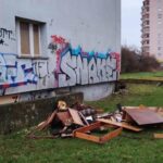 27.03.2023. Kielce. Ulica Młoda. Pożar mebli / Fot. PSP Kielce