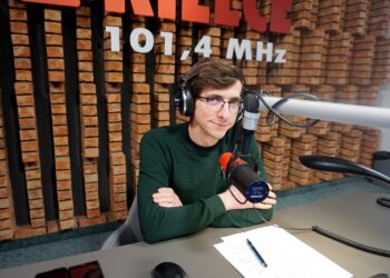 14.03.2023. Radio Kielce. Punkty Widzenia. Na zdjęciu: Michał Kita - Radio Kielce / Fot. Piotr Kwaśniewski - Radio Kielce