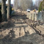 Bieliny. Remontowana droga przy cmentarzu. / Źródło: Urząd Gminy Bieliny