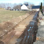 Bieliny. Remontowana droga przy cmentarzu. / Źródło: Urząd Gminy Bieliny