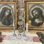 12.03.2023. Pokrzywnica, gmina Pawłów. Wystawa obrazów religijnych. / Fot. Anna Głąb - Radio Kielce