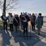 17.03.2023. Pińczów. 17.03.2023. Pińczów. Ulica otrzymała nazwę Caudry - francuskiego miasta partnerskiego. / Fot. Marta Gajda-Kruk -Radio Kielce