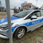 23.03.2023. Kielce. Zderzenie radiowozów na skrzyżowaniu alei Popiełuszki z ulica Wapiennikową. / Fot. Wiktor Taszłow - Radio Kielce