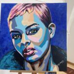 19.03.2023. Sandomierz. Wystawa rzeszowskiej artystki Karoliny Hady- Surowiec / Fot. Grażyna Szlęzak - Radio Kielce