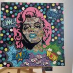 19.03.2023. Sandomierz. Wystawa rzeszowskiej artystki Karoliny Hady- Surowiec / Fot. Grażyna Szlęzak - Radio Kielce