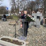 19.03.2023. Sandomierz. Uroczystości upamiętniające ofiary terroru niemieckiego w czasie II wojny światowej. Na zdjęciu: Janusz Stasiak -wiceburmistrz Sandomierza / Fot. Grażyna Szlęzak - Radio Kielce
