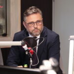 13.03.2023. Studio Polityczne Radia Kielce. Na zdjęciu: Tomasz Jamka - Solidarna Polska. / Fot. Wiktor Taszłow - Radio Kielce