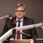 13.03.2023. Studio Polityczne Radia Kielce. Na zdjęciu: Tomasz Pleban - Prawo i Sprawiedliwość. / Fot. Wiktor Taszłow - Radio Kielce