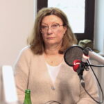 20.03.2023. studio Polityczne Radia Kielce. Na zdjęciu: Grażyna Dekiel z Polski 2050. / Fot. Wiktor Taszłow - Radio Kielce