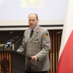 21.03.2023. Kielce. Świętokrzyski Urząd Wojewódzki. Wręczenie nagrody CIMIC Award of Excellence za współpracę cywilno-wojskową. Na zdjęciu: pułkownik Andreas Eckel - dyrektor Centrum Doskonalenia CIMIC w Hadze / Fot. Wiktor Taszłow – Radio Kielce