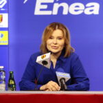 21.03.2023. Kielce. Konferencja Korony Kielce. Na zdjęciu: Anna Krupka - wiceminister sportu i turystyki / Fot. Wiktor Taszłow - Radio Kielce