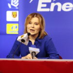 21.03.2023. Kielce. Konferencja Korony Kielce. Na zdjęciu: Anna Krupka - wiceminister sportu i turystyki / Fot. Wiktor Taszłow - Radio Kielce