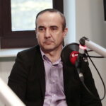 27.03.2023. Kielce. Studio Polityczne Radia Kielce. Na zdjęciu: Piotr Kisiel - Solidarna Polska / Fot. Wiktor Taszłow - Radio Kielce
