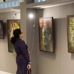 31.03.2023. Kielce. Urząd Wojewódzki. Wernisaż wystawy malarstwa Pauliny Domagały i Dariusza Stelmacha / Fot. Wiktor Taszłow - Radio Kielce