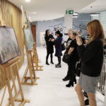 31.03.2023. Kielce. Urząd Wojewódzki. Wernisaż wystawy malarstwa Pauliny Domagały i Dariusza Stelmacha / Fot. Wiktor Taszłow - Radio Kielce