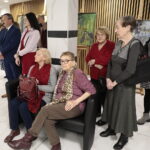 31.03.2023. Kielce. Urząd Wojewódzki. Wernisaż wystawy malarstwa Pauliny Domagały i Dariusza Stelmacha / Fot. Wiktor Taszłow - Radio Kielce