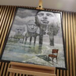 31.03.2023. Kielce. Urząd Wojewódzki. Wernisaż wystawy malarstwa Pauliny Domagały i Dariusza Stelmacha / Fot. Wiktor Taszłow - Radio Kielce