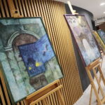 31.03.2023. Kielce. Urząd Wojewódzki. Wernisaż wystawy malarstwa Pauliny Domagały i Dariusza Stelmacha / Fot. Wiktor Taszłow - Radio Kielce