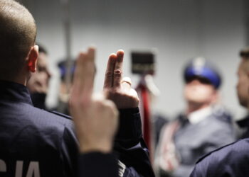 07.03.2023 Kielce. KWP. Ślubowanie policjantów / Fot. Jarosław Kubalski - Radio Kielce