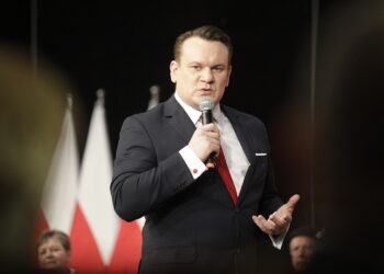 Na zdjęciu: Dominik Tarczyński - europoseł PiS / Fot. Jarosław Kubalski - Radio Kielce