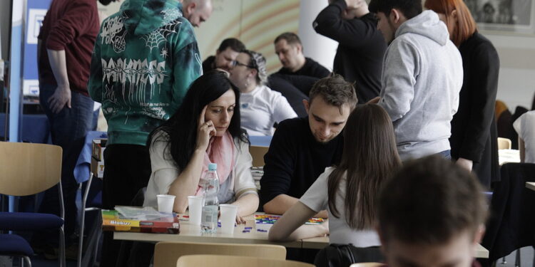 25.03.2023 Kielce. Wojewódzka Biblioteka Publiczna. Gry planszowe / Fot. Jarosław Kubalski - Radio Kielce