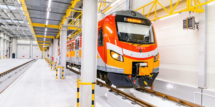29.03.2023. Skarżysko-Kamienna. Otwarcie Centrum Utrzymania Taboru spółki Polregio / źródło: PAP / Polregio