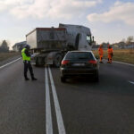 02.03.2023. Przyjmo. Zderzenie ciężarówki i samochodu osobowego / Fot. policja