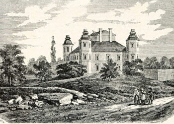 Lata 1900-1904. Zamek Tarłów w Podzamczu Piekoszowskim. / Fot. zbiory My Virtual Museum.